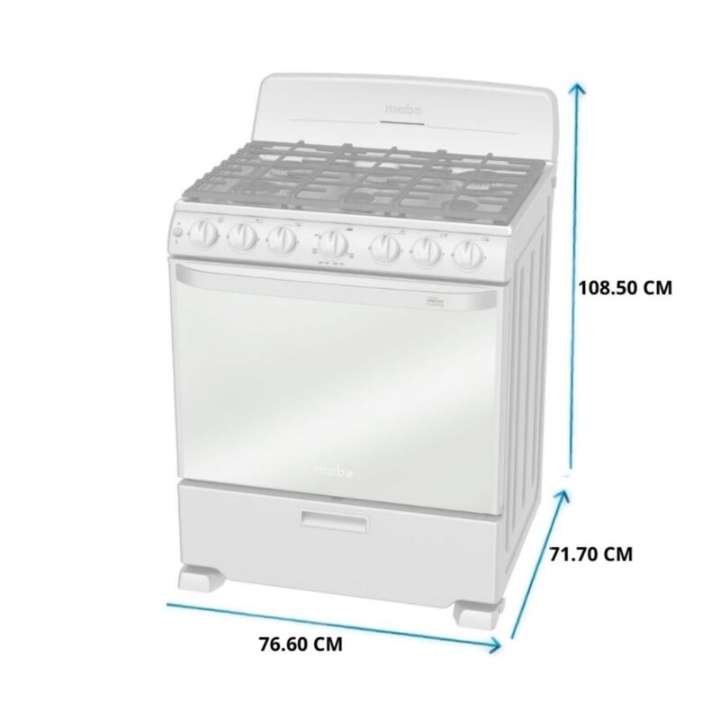 Cocina Mabe Gas 30" - EM7659BFIX2 - Imagen 7