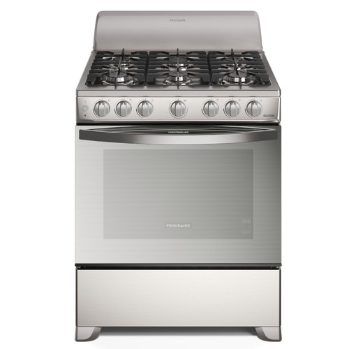 Frigidaire Estufa a Gas de 30", Hierro Fundido, Respaldo, Silver - FKGN30C3YI