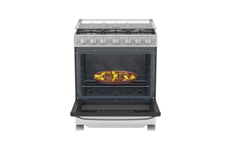 MABE ESTUFA GAS 30", COLOR PLATA MERCURY, 6Q - WEM7659CFIS3 - Imagen 2
